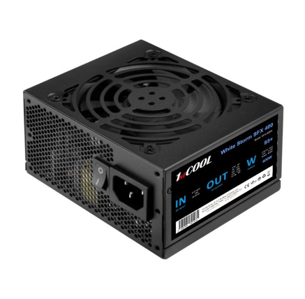 BAZAR - 1stCOOL Zdroj White Storm SFX 400 85+, 400W, SFX, černá - Po opravě