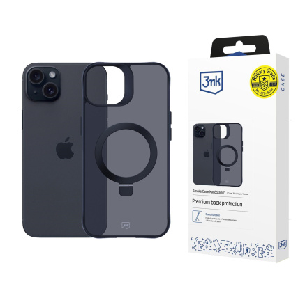 3mk ochranný kryt Smoke Case Mag&Stand pro Apple iPhone 15 Plus 3mk ochranný kryt Smoke Case Mag&Stand pro Apple iPhone 15 Plus
