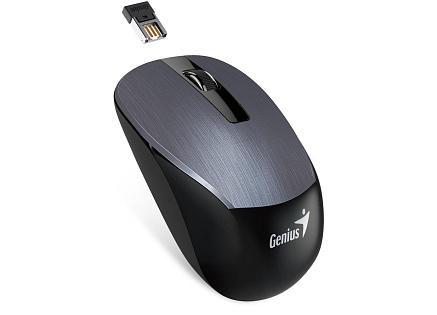 GENIUS myš NX-7015/ 1600 dpi/ Blue-Eye senzor/ bezdrátová/ kovově šedá GENIUS myš NX-7015/ 1600 dpi/ Blue-Eye senzor/ bezdrátová/ kovově šedá