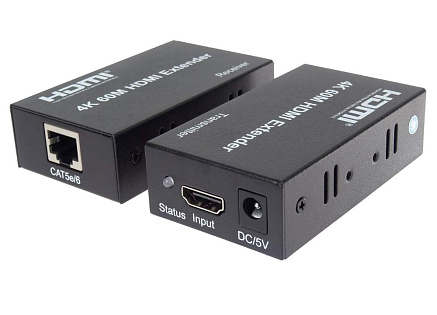 PremiumCord HDMI2.0 extender na 60m přes jeden kabel Cat5e/Cat6/Cat7