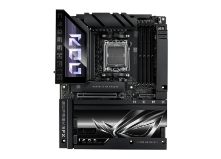 ASUS MB Sc AM5 ROG CROSSHAIR X870E HERO BTF, 4xDDR5, WIFI, 1xHDMI, 2xThunderbolt, ATX ASUS MB Sc AM5 ROG CROSSHAIR X870E HERO BTF, 4xDDR5, WIFI, 1xHDMI, 2xThunderbolt, ATX