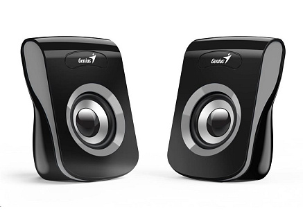 GENIUS repro SP-Q180 Iron Gray, 2.0, 6W, USB napájení, 3,5" jack, černo-šedé GENIUS repro SP-Q180 Iron Gray, 2.0, 6W, USB napájení, 3,5" jack, černo-šedé