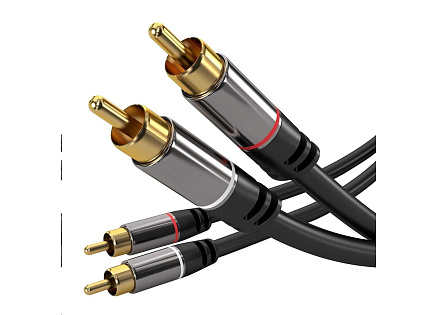 PREMIUMCORD kabel, 2x CINCH-2x CINCH M/M, 3m