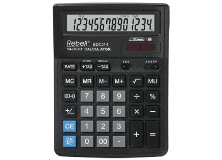 REBELL kalkulačka - BDC514 - černá