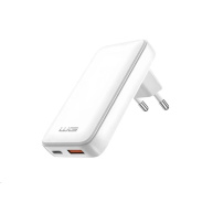 WG - Síťová nabíječka GaN 2x USB, 1x USB-C 30W + 1x USB-A 18W, white