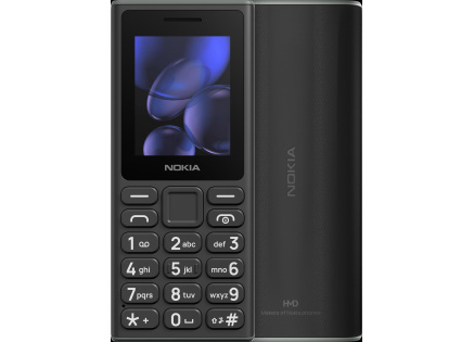 Nokia 105 Dual SIM, 2G, černá (2025), (CZ, SK, HU)