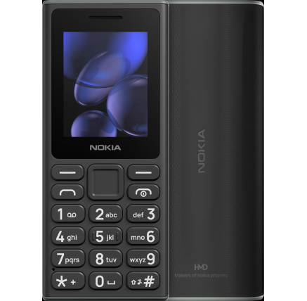 Nokia 105 Dual SIM, 2G, černá (2025), (CZ, SK, HU)
