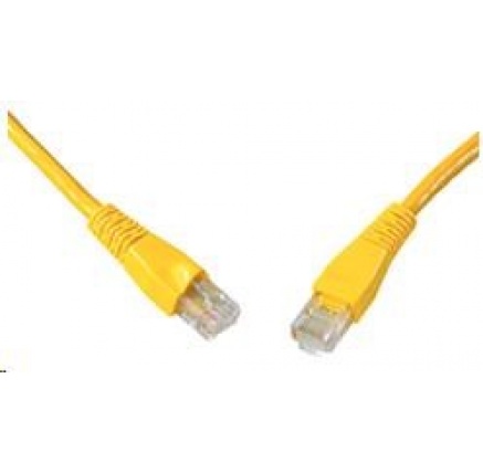 Solarix Patch kabel CAT5E UTP PVC 10m žlutý snag-proof C5E-114YE-10MB
