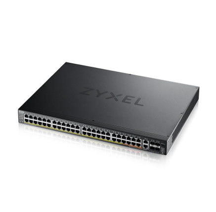 Zyxel XGS2220-54HP, L3 Access Switch, 600W PoE, 40xPoE+/10xPoE++, 48x1G RJ45 2x10mG RJ45, 4x10G SFP+ Uplink, incl. 1 yr