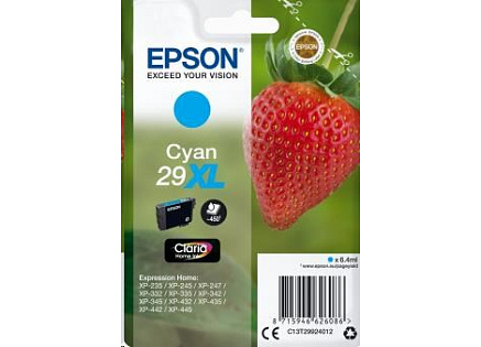 EPSON ink bar Singlepack "Jahoda" Cyan 29XL Claria Home Ink EPSON ink bar Singlepack "Jahoda" Cyan 29XL Claria Home Ink