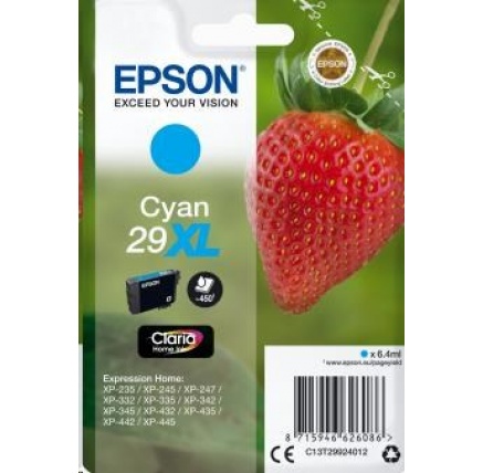 EPSON ink bar Singlepack "Jahoda" Cyan 29XL Claria Home Ink