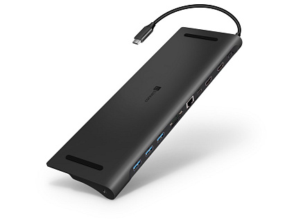 CONNECT IT Dokovací stanice USB-C 11v1, 2xHDMI, 2xUSB-C, 3xUSB, 1xRJ45, čtečka SD karet, černá CONNECT IT Dokovací stanice USB-C 11v1, 2xHDMI, 2xUSB-C, 3xUSB, 1xRJ45, čtečka SD karet, černá