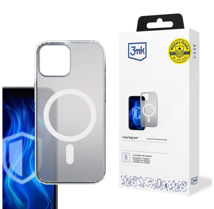 3mk ochranný kryt Frosty MagCase White pro Apple iPhone 13 3mk ochranný kryt Frosty MagCase White pro Apple iPhone 13