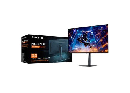 GIGABYTE LCD - 32" Gaming monitor MO32U2, OLED, 3840 x 2160 UHD, 240Hz, 1.5M:1, 250 cd/m2, 0.03ms, 2xHDMI, 1xDP