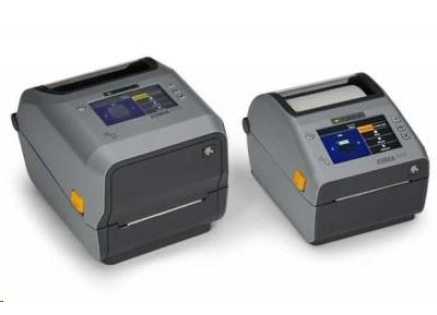 Zebra ZD621d, 8 dots/mm (203 dpi), linerless, RTC, USB, USB Host, RS232, BT, Ethernet, Wi-Fi, grey