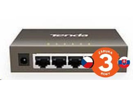 Tenda TEG1005D 5-portový Gigabit Ethernet Switch, 10/100/1000Mbps, Kov