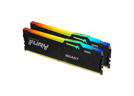 KINGSTON DIMM DDR5 64GB (Kit of 2) 5600MT/s CL40 FURY Beast RGB