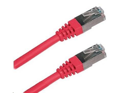 XtendLan patch kabel Cat5E, FTP - 3m, červený