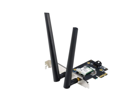 ASUS PCE-BE6500 WiFi 7 PCIe Adaptér, Bluetooth 5.4, PCIe 1x Slot, WPA3