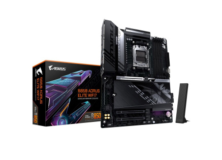 GIGABYTE MB Sc AM5 B850 A ELITE WF7, AMD B850, 4xDDR5, 1xDP, WiFi, ATX