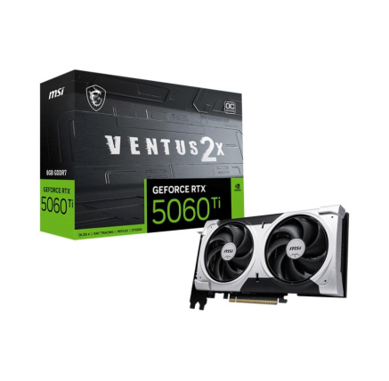 MSI VGA NVIDIA GeForce RTX 5060 Ti 8G VENTUS 2X OC PLUS, RTX 5060 Ti, 8GB GDDR7, 3xDP, 1xHDMI MSI VGA NVIDIA GeForce RTX 5060 Ti 8G VENTUS 2X OC PLUS, RTX 5060 Ti, 8GB GDDR7, 3xDP, 1xHDMI