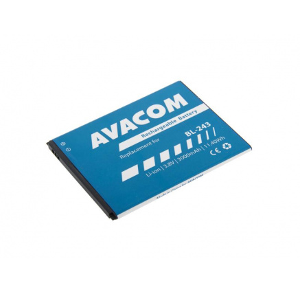 AVACOM baterie do mobilu Lenovo A7000 Li-Ion 3,8V 3000mAh (náhrada BL243) AVACOM baterie do mobilu Lenovo A7000 Li-Ion 3,8V 3000mAh (náhrada BL243)