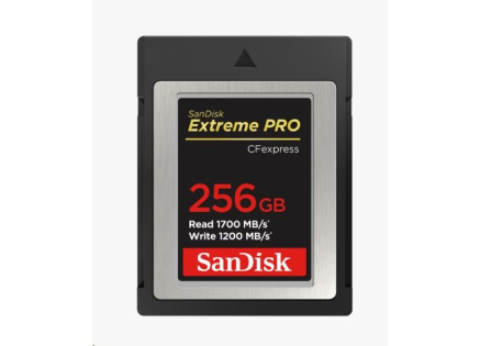 SanDisk Compact Flash 256GB Express Extreme Pro (R:1700/W:1200 MB/s)