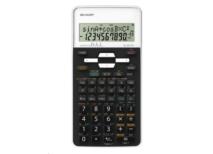 SHARP kalkulačka - EL531THBWH - bílá - blister