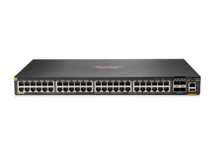 HPE Aruba Networking CX 6300F 48-port 1GbE Class 4 PoE and 4-port SFP56 Switch