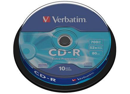 VERBATIM CD-R(10-Pack)Spindle/EP/DL/52x/700MB VERBATIM CD-R(10-Pack)Spindle/EP/DL/52x/700MB