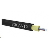 DROP1000 kabel Solarix, 12vl 9/125, 3,8mm, LSOH, černý, cívka 500m SXKO-DROP-12-OS-LSOH