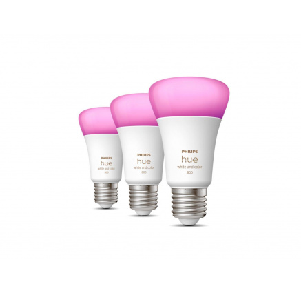 PHILIPS Hue White and Color Ambiance 6.5W 800 E27 3ks