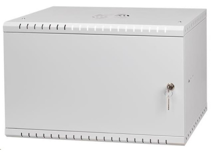 LEXI-Net 19" nástěnný rozvaděč Basic 6U 520x450, plechové dveře, bez zad, rozložený, šedý LEXI-Net 19" nástěnný rozvaděč Basic 6U 520x450, plechové dveře, bez zad, rozložený, šedý