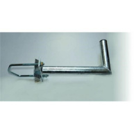 Držák antény na stožár do průměru 120mm s vinklem, žárový zinek, délka 35cm