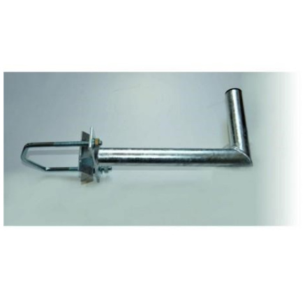 Držák antény na stožár do průměru 120mm s vinklem, žárový zinek, délka 35cm