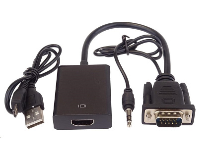 PREMIUMCORD VGA+audio elektronický konvertor na rozhraní HDMI FULL HD 1080p PREMIUMCORD VGA+audio elektronický konvertor na rozhraní HDMI FULL HD 1080p