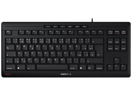 CHERRY klávesnice STREAM TKL, drátová, USB, CZ+SK layout, černá