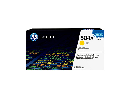 HP 504A Yellow LJ Toner Cart, CE252A (7,000 pages)