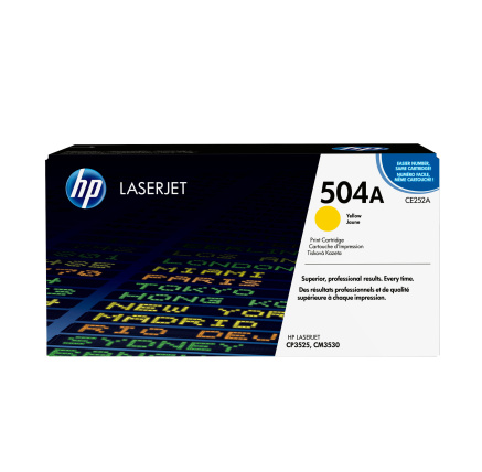 HP 504A Yellow LJ Toner Cart, CE252A (7,000 pages) HP 504A Yellow LJ Toner Cart, CE252A (7,000 pages)