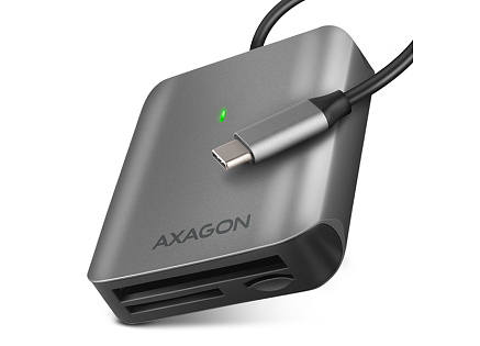 AXAGON CRE-S3C, USB-C 3.2 Gen 1 - SUPERSPEED čtečka karet, 3-slot & lun SD/microSD/CF, podpora UHS-II AXAGON CRE-S3C, USB-C 3.2 Gen 1 - SUPERSPEED čtečka karet, 3-slot & lun SD/microSD/CF, podpora UHS-II
