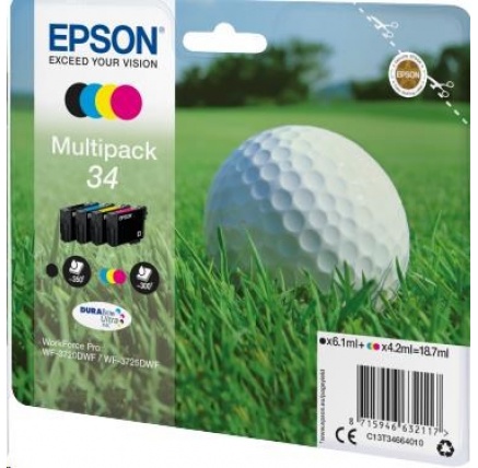 EPSON ink Multipack 4-colours "Golf" 34 DURABrite Ultra Ink EPSON ink Multipack 4-colours "Golf" 34 DURABrite Ultra Ink