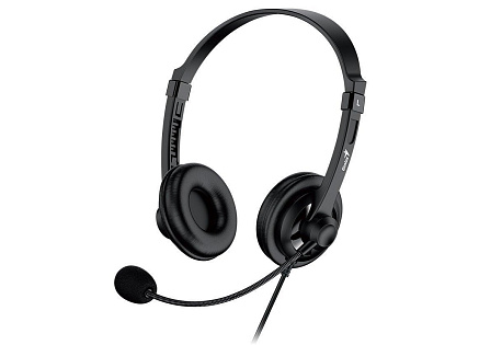 GENIUS sluchátka HS-230U/ USB/ černá