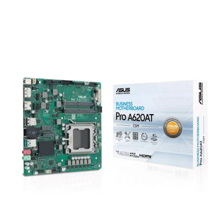 ASUS MB Sc AM5 PRO A620AT-CSM, AMD A620A, 2xDDR5 SODIMM, 1xHDMI, 1xDP, 1xLVDS, Thin Mini-ITX
