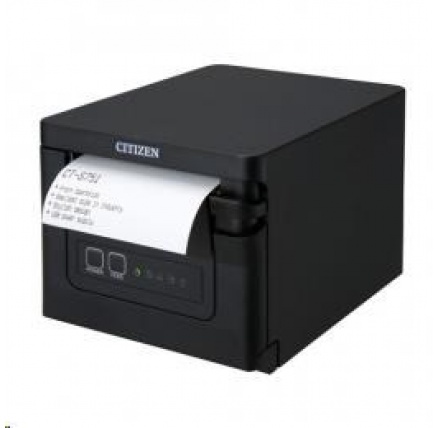 Citizen CT-S751, USB, BT (iOS), 8 dots/mm (203 dpi), cutter, black
