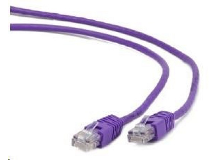 GEMBIRD kabel patchcord CAT6 stíněný FTP 0,5m, fialový