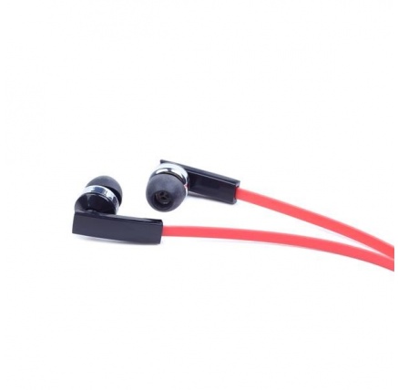 GEMBIRD sluchátka s mikrofonem MHS-EP-OPO pro MP3, plochý kabel, černá