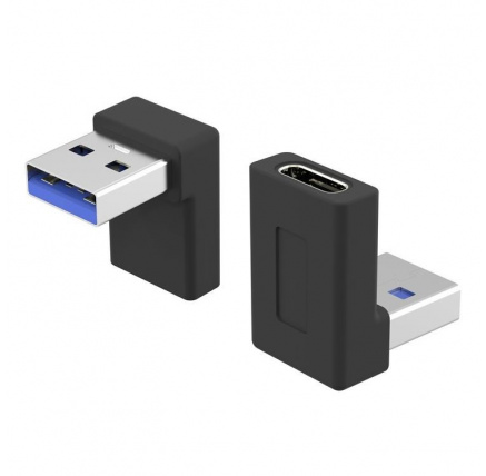 PremiumCord USB redukce USB-C - USB3.0 typ A (F/M), zahnutá 90° PremiumCord USB redukce USB-C - USB3.0 typ A (F/M), zahnutá 90°