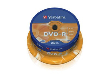 VERBATIM DVD-R(25-Pack)Spindle/General Retail/16x/4.7GB