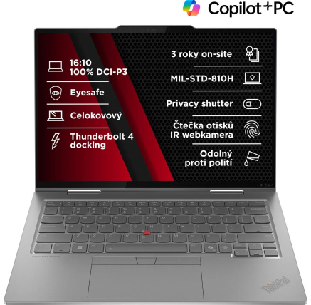 LENOVO NTB Thinkpad X1 2-in-1 G10 - Ultra7 258V,14" 2.8k OLED Touch,32GB,2TBSSD,5G,IRcam,W11P