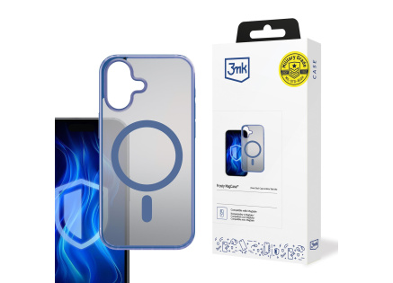 3mk ochranný kryt Frosty MagCase Blue pro Apple iPhone 16